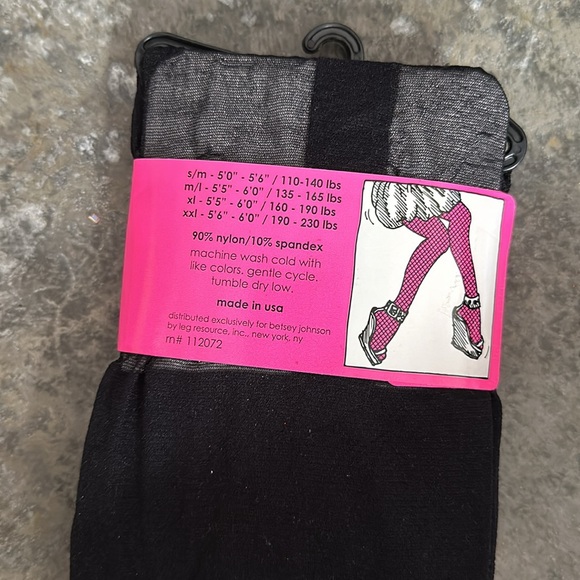 Betsey Johnson Black Tights - Picture 2 of 3